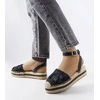 Juodos platforminės espadrilės Lafrenière