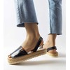 Juodos platforminės espadrilės Sadbera