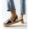 Juodos platforminės espadrilės Sadbera
