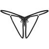 Juodos seksualios string kelnaitės Obsessive