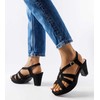 Juodos spalvos Monjeau stiletto sandalai
