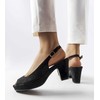 Juodos spalvos stiletto sandalai Dionne