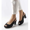 Juodos spalvos stiletto sandalai Dionne