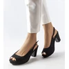 Juodos spalvos stiletto sandalai Dionne