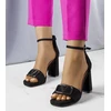 Juodos spalvos stiletto sandalai Linda