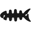 Hurtel Fish-shaped headphone cable wrap – juodos spalvos