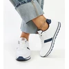 Jūrinės mėlynos ir baltos spalvos moteriški kedai CROSS JEANS