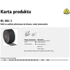 Płótno KLINGSPOR ritininis drobės pagrindas KL381J 200 mm 120 mm storio (50 m)