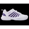 K-Swiss COURT EXPRESS 2 balti/violetinės miglos/neoninės levandos spalvos laisvalaikio bateliai (94428-151-M)