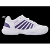 K-swiss COURT EXPRESS 2 CLAY Baltas/PURPLE HAZE/NEON LAVENDER-M sportiniai bateliai (94429-151-M)