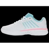 K-swiss EXPRSLIGHT3 HB PADEL balti/švelniai neoniniai mėlyni/neoniniai kramtomosios gumos spalvos sportiniai bateliai (98900-146-M)