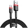 Kabelis USB A - USB C BASEUS CATKLF-B91 (1.0m, QC3.0, nailoninis, raudonas/juodas)