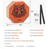 VEVOR unikali cajon dėžė iš buko medienos su gitaros stygomis