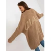 Kardiganas moterims -TW-SW-BI-M2201.87-tamsiai smėlio spalvos