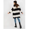 Kardiganas moterims -TW-SW-BI-M3022.29X-balta-juoda