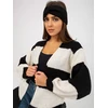 Kardiganas moterims -TW-SW-BI-M3022.29X-balta-juoda
