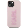 Karl Lagerfeld dėklas, skirtas iPhone 15 Plus 6,7 KLHCP15M3DMBKCP rožinės spalvos HC 3D Logo Glitter