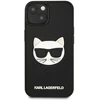 Karl Lagerfeld KLHCP13SCH3DBK 13 mini 5,4″ juodos spalvos kietas dėklas 3D Rubber Choupette