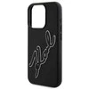 Karl Lagerfeld KLHCP15X3DRKSDLK Apple iPhone 15 Pro Max 6.7" dėklas telefonui juodos spalvos 3D Rubber Signature