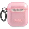 Dėklas Karl Lagerfeld KLA2UKHGP AirPods cover rožinė/pink Glitter Karl`s Head