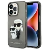 Apple iPhone 14 Pro Karl Lagerfeld dėklas IML GLIT NFT Karl&Choupette (KLHCP14LHNKCTGK) juodos spalvos