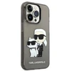Apple iPhone 14 Pro Karl Lagerfeld dėklas IML GLIT NFT Karl&Choupette (KLHCP14LHNKCTGK) juodos spalvos
