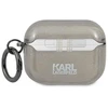Karl Lagerfeld Blizgučių Karlo galvos dėklas AirPods Pro - Juodas