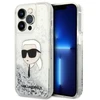 Karl Lagerfeld KLHCP14XLNKHCH Apple iPhone 14 Pro Max 6,7″ sidabrinis kietas dėklas Glitter Karl Head