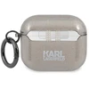Karl Lagerfeld Blizgučių Karlo galvos dėklas AirPods 3 - Juodas