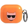 Karl Lagerfeld Choupette dėklas AirPods 3 - oranžinis
