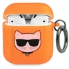 Karl Lagerfeld Choupette dėklas skirtas AirPods 1/2 - oranžinis