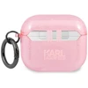 Karl Lagerfeld Choupette dėklas su blizgučiais AirPods 3 - Rožinis