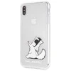 Karl Lagerfeld Choupette Fun skaidrus dėklas iPhone Xs Max