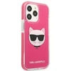 Karl Lagerfeld KLHCP13XTPECPI Apple iPhone 13 Pro Max 6,7″ kietas dėklas fuschia Choupette Head