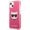 Karl Lagerfeld KLHCP13MTPECPI Apple iPhone 13/ 14 / 15 6,1″ kietas dėklas fuschia Choupette Head