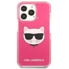 Karl Lagerfeld KLHCP13XTPECPI Apple iPhone 13 Pro Max 6,7″ kietas dėklas fuschia Choupette Head