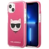 Karl Lagerfeld KLHCP13MTPECPI Apple iPhone 13/ 14 / 15 6,1″ kietas dėklas fuschia Choupette Head