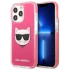 Karl Lagerfeld KLHCP13LTPECPI Apple iPhone 13 Pro / 13 6,1″ kietas dėklas fuschia Choupette Head