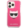Karl Lagerfeld KLHCP13LTPECPI Apple iPhone 13 Pro / 13 6,1″ kietas dėklas fuschia Choupette Head