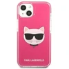 Karl Lagerfeld KLHCP13STPECPI Apple iPhone 13 mini 5,4″ kietas dėklas fuschia Choupette Head