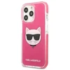 Karl Lagerfeld KLHCP13LTPECPI Apple iPhone 13 Pro / 13 6,1″ kietas dėklas fuschia Choupette Head