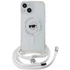 Karl Lagerfeld Crossbody IML Karl Head MagSafe dėklas iPhone 15 / 14 / 13 telefonams - skaidrus