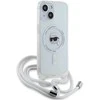 Karl Lagerfeld Crossbody IML Karl Head MagSafe dėklas iPhone 15 / 14 / 13 telefonams - skaidrus