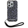 Dėklas Karl Lagerfeld KLHCP15XHZBPKCCUApple iPhone 15 Pro Max 6.7″ violetinės spalvos Zebra With Cord