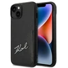Karl Lagerfeld KLHCP14MCSSK iPhone 14 Plus / 15 Plus 6,7″ kietas dėklas juodos spalvos Signature Logo Cardsl