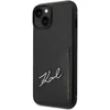 Karl Lagerfeld KLHCP14MCSSK iPhone 14 Plus / 15 Plus 6,7″ kietas dėklas juodos spalvos Signature Logo Cardsl