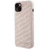 Karl Lagerfeld dėklas, skirtas iPhone 15 Plus 6,7 rožinės spalvos KLHCP15MPQKPMP HC QUILTED K PATTERN