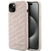 Karl Lagerfeld dėklas, skirtas iPhone 15 Plus 6,7 rožinės spalvos KLHCP15MPQKPMP HC QUILTED K PATTERN