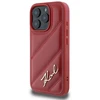 Karl Lagerfeld KLHCP16LPQDSMGR Apple iPhone 16 Pro 6.3″ red kietas dėklas Quilted Signature