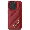 Karl Lagerfeld KLHCP16LPQDSMGR Apple iPhone 16 Pro 6.3″ red kietas dėklas Quilted Signature